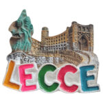 lecce italy fridge magnet – baroque architecture travel souvenir & mediterranean gift idea